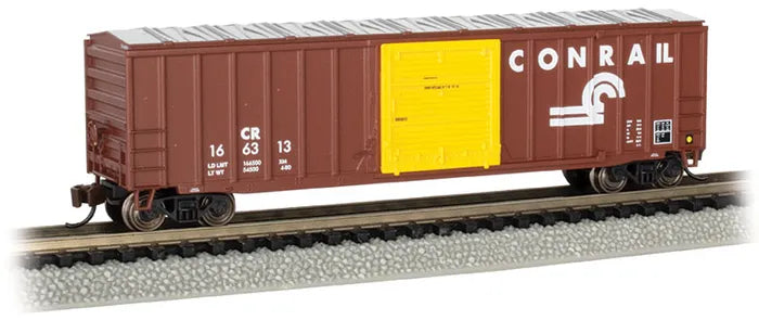 BACHMANN CONRAIL #166313 ACF 50.5FT O/SBRACED SLIDING DOOR BOXCAR. N SCALE