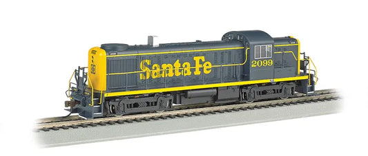 BACHMANN, SANTA FE #2099 ALCO RS3 LOCO W/DCC/SOUND, HO SCALE