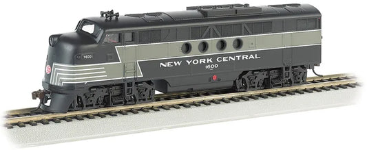 BACHMANN NY CENTRAL (LIGHTNING STRIKE) EMD FT-A LOCO W/DCC/SOUND, HO SCALE