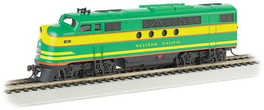 BACHMANN, WESTERN PACIFIC (GREEN & YELLOW) EMD FT-A, HO SCALE