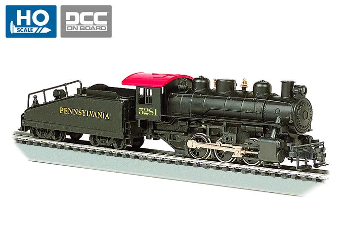 BACHMANN PENNSYLVANIA RR #5281 USRA 0-6-0 LOCO & SLOPE TENDER. HO SCALE