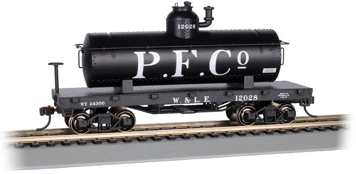 BACHMANN, WHEELING & LAKE ERIE #12028, OLD TIME TANK CAR, HO SCALE