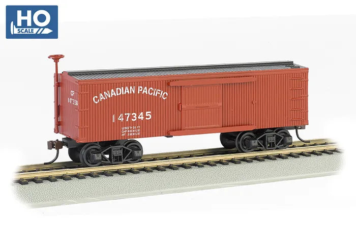 BACHMANN CANADIAN PACIFIC #147345 OLD TIME BOXCAR, HO SCALE