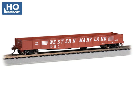 BACHMANN WESTERN MARYLAND #5452 50.5FT DROP END GONDOLA, HO SCALE