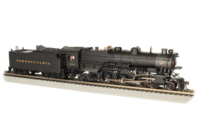 BACHMANN PENN. RR #3747 K4 4-6-2 PACIFICLOCO POST WAR MODERN PILOT HO SCALE