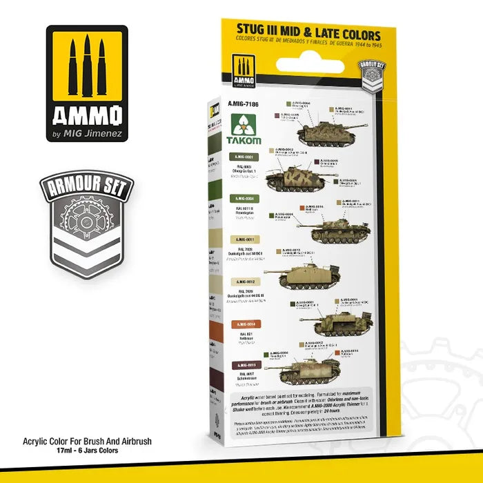 Ammo Paint, Stug III Mid & Late ColoursSet