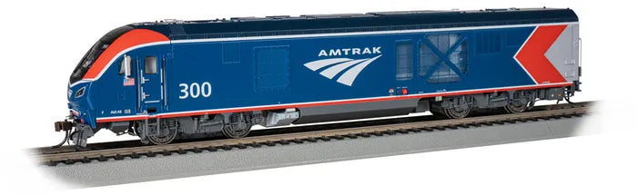 BACHMANN AMTRAK PHASE V1 #300 SIEMENS ALC-42 CHARGER W/DCC/SOUND, HO SCALE