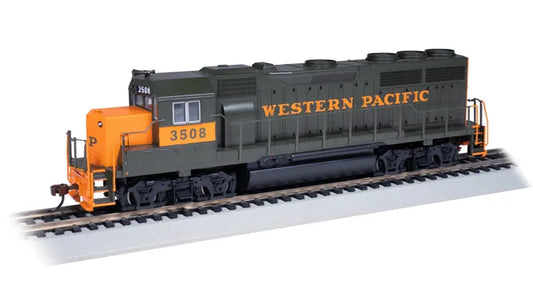 BACHMANN WESTERN PACIFIC #3508 EMD GP40DIESEL LOCO, DCC READY, HO SCALE