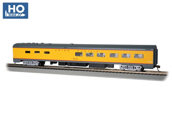 BACHMANN UNION PACIFIC #3610 85FT SMOOTHSIDE DINING CAR, LIT INT. HO SCALE