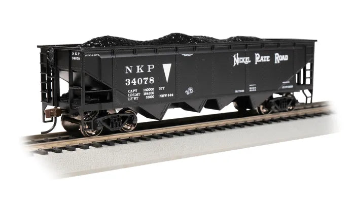 BACHMANN NICKEL PLATE ROAD #34078 40FT QUAD HOPPER. HO SCALE