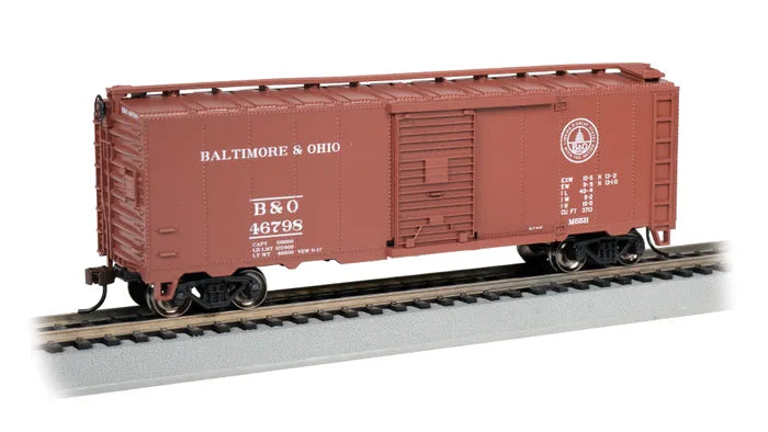 BACHMANN BALTIMORE & OHIO #46796 STEAM ERA 40FT BOXCAR. HO SCALE