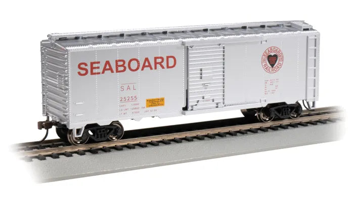 BACHMANN SEABOARD #2525 40FT BEER BOXCARSILVER. HO SCALE