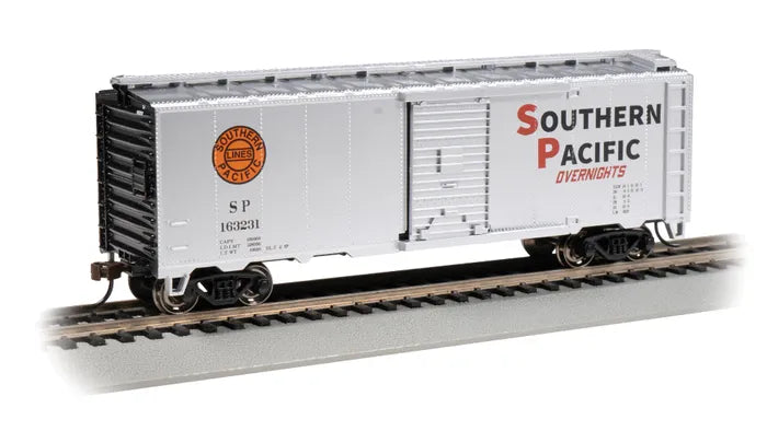 BACHMANN SOUTHERN PACIFIC #163231 OVERNIGHTS 40FT BOXCAR. HO SCALE