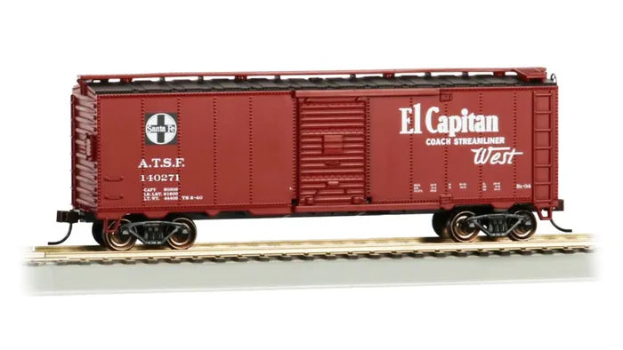 BACHMANN SANTA FE EL CAPITAN #140271 40FT BOXCAR. HO SCALE