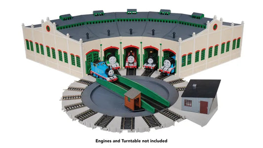 BACHMANN TIDMOUTH SHEDS W/STEEL ALLOY E-Z TRACK, THOMAS & FRIENDS, HO SCALE