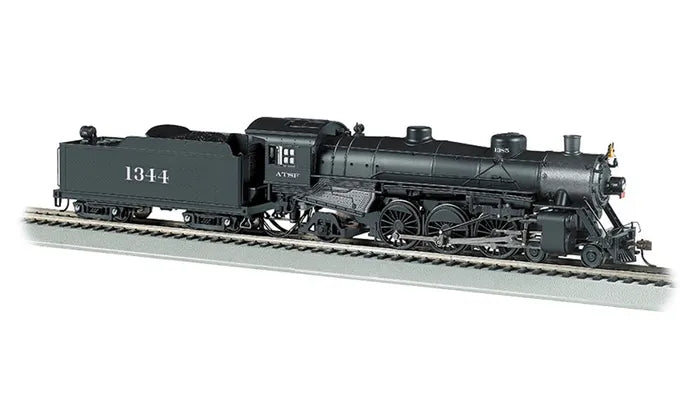 BACHMANN SANTA FE #1344 USRA 4-6-2 LIGHTPACIFIC LOCO. HO SCALE