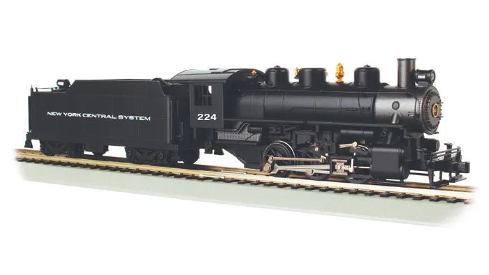 BACHMANN NEW YORK CENTRAL #224, USRA 0-6-0 LOCO W/SHORT HAUL TENDER HO SCALE