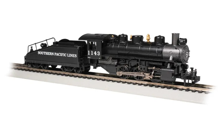 BACHMANN STHN. PACIFIC #1143 USRA 0-6-0LOCO W/SMOKE/SLOPE TNDR/DCC. HO SCALE