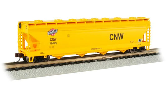 BACHMANN CHICAGO & N/WESTERN #49043 ACF56FT CENTRE FLOW HOPPER N SCALE