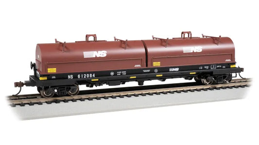 BACHMANN NORFOLK SOUTHERN #612084 55FT STEEL COIL CAR W/LOAD, HO SCALE