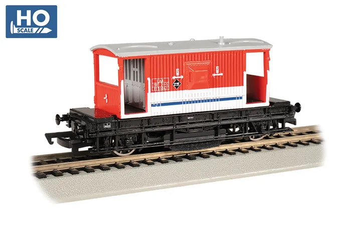 BACHMANN LONDON TRANSPORT #B9550423 TRACK CLEANING BRAKE VAN, HO SCALE