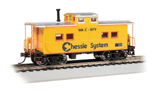 BACHMANN CHESSIE SYSTEM #1879 NE STYLE STEEL CUPLOA CABOOSE. HO SCALE