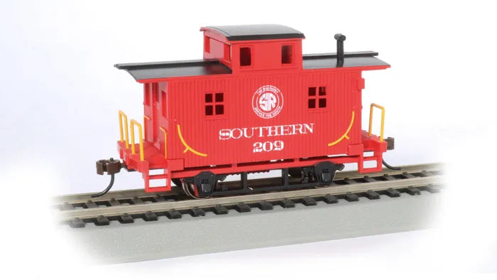 BACHMANN SOUTHERN RAILWAY #209 4-WHEEL WOOD BOBBER CABOOSE. HO SCALE