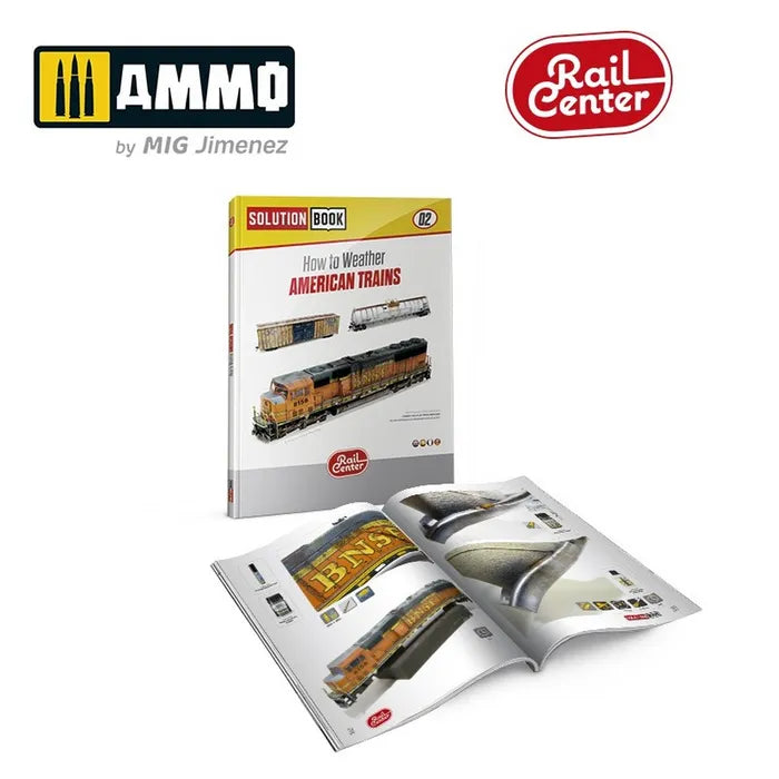 Ammo Paint, RAIL SOLUTION BOOK #02 Howto Weather American Trains