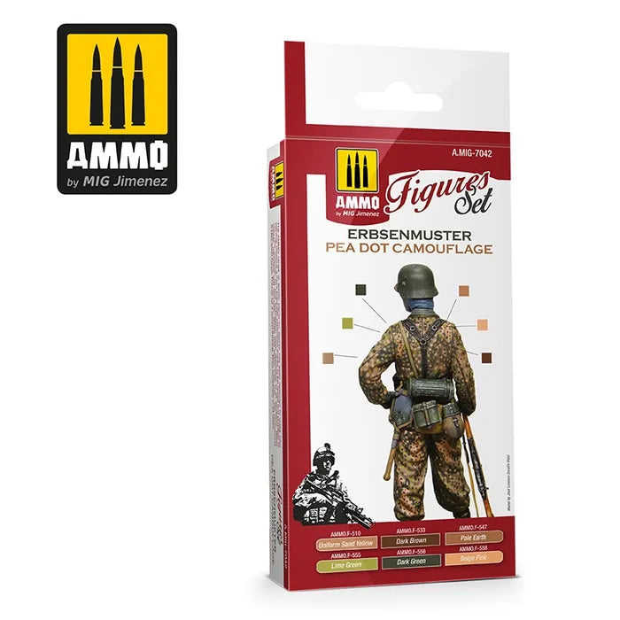 Ammo Paint, Erbsenmuster Pea Dot Camouflage Figures Set