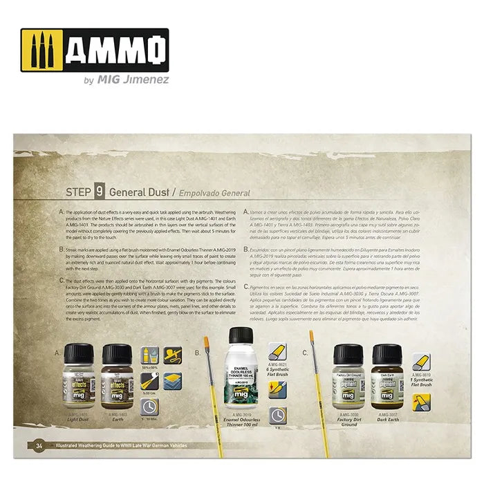 Ammo Paint, Illustrated Weathering Guideto WWII Late German Vehicles