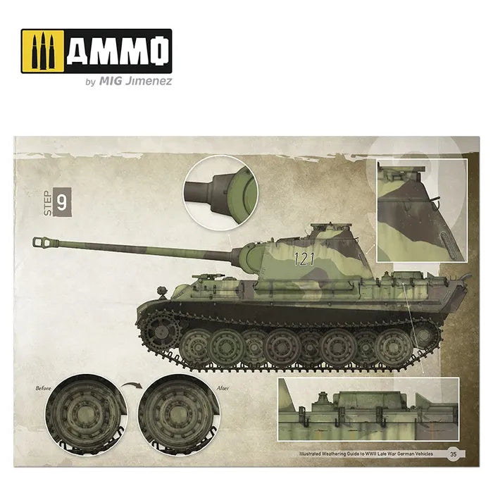 Ammo Paint, Illustrated Weathering Guideto WWII Late German Vehicles