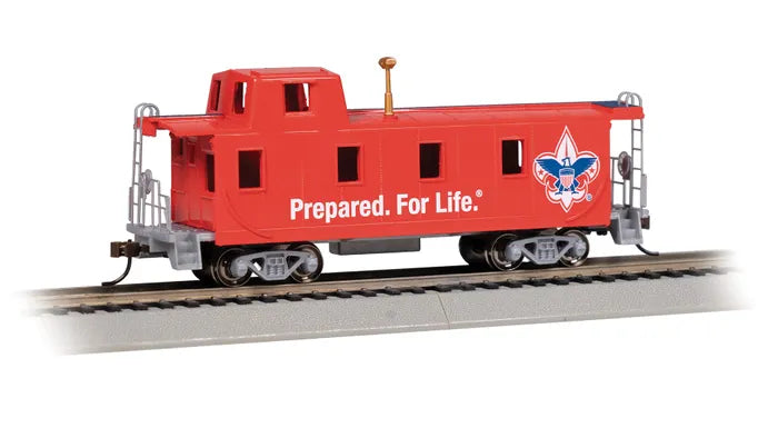 BACHMANN BOY SCOUTS OF AMERICA HO SCALE STREAMLINED CABOOSE