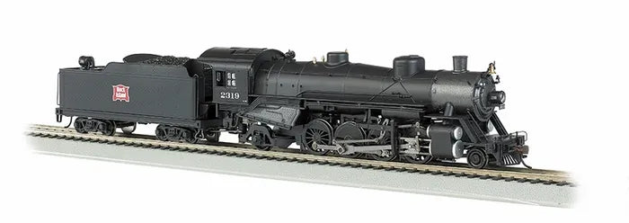 BACHMANN ROCK ISLAND #2319 USRA LIGHT 2-8-2 LOCO/MEDIUM TENDER. HO SCALE