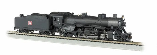 BACHMANN ROCK ISLAND #2319 USRA LIGHT 2-8-2 LOCO/MEDIUM TENDER. HO SCALE