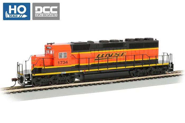 BACHMANN BNSF ( HERITAGE III) #1734 EMDSD40-2 LOCO W/DCC, HO SCALE