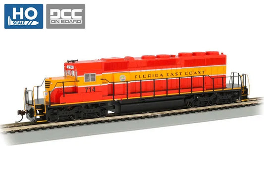 BACHMANN FLORIDA EAST COAST #714 EMD SD40-2 LOCO W/DCC, HO SCALE