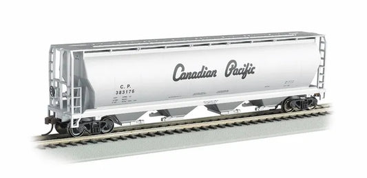 BACHMANN CANADIAN PACIFIC 4-BAY CYLINDRICAL GRAIN HOPPER. HO SCALE