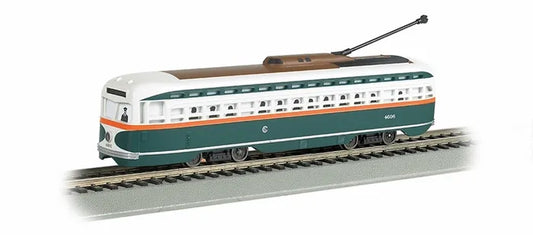 BACHMANN CHICAGO PCC STREETCAR W/DCC, HO SCALE