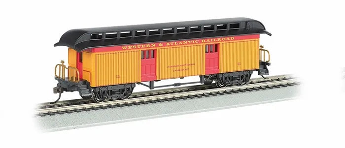 BACHMANN WESTERN & ATLANTIC RR OLD TIMEBAGGAGE CAR. HO SCALE