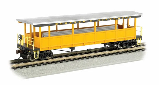 BACHMANN DURANGO & SILVERTON OPEN-SIDEDEXCURSION CAR. HO SCALE