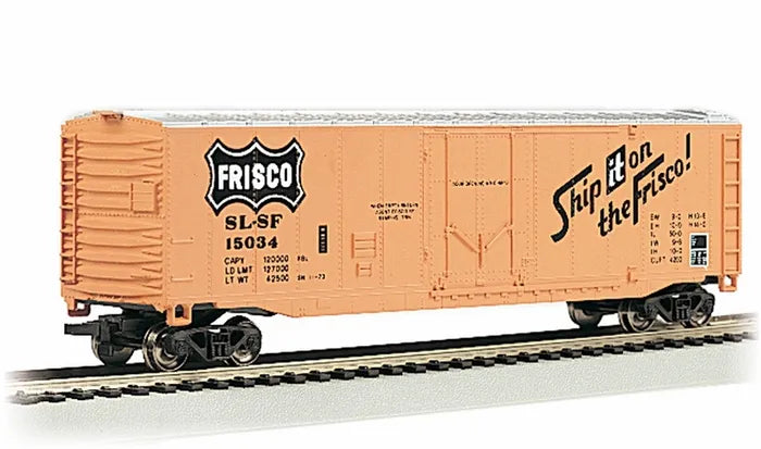 BACHMANN FRISCO #15034 50FT PLUG DOOR BOXCAR. HO SCALE