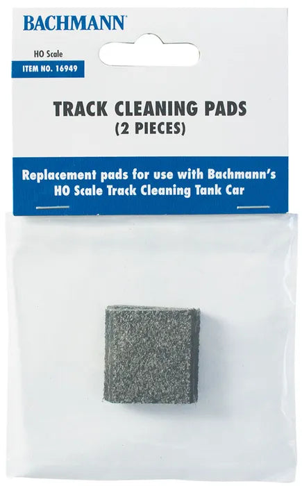 BACHMANN HO TRACK CLEANING REPLACEMENT PADS (2), FITS #160-16301-16304