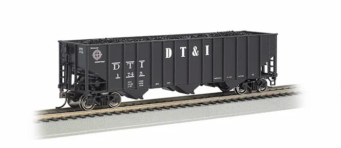 BACHMANN DETROIT TOLEDO & IRONTON #1745BETH STL 3-BAY 100T HOPPER. HO SCALE