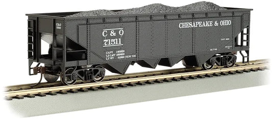 BACHMANN CHESAPEAKE & OHIO #71511 40FT QUAD HOPPER CAR. HO SCALE