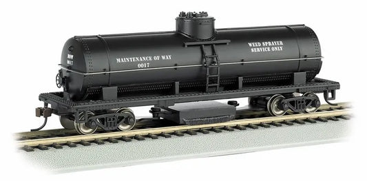 BACHMANN MAINTENANCE OF WAY TRACK CLEANING TANK CAR. HO SCALE