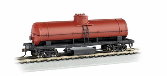 BACHMANN UNLETTERED TRACK CLEANING TANKCAR OXIDE RED. HO SCALE