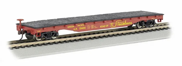 BACHMANN UNION PACIFIC RR #59486 52FT FLAT CAR. HO SCALE