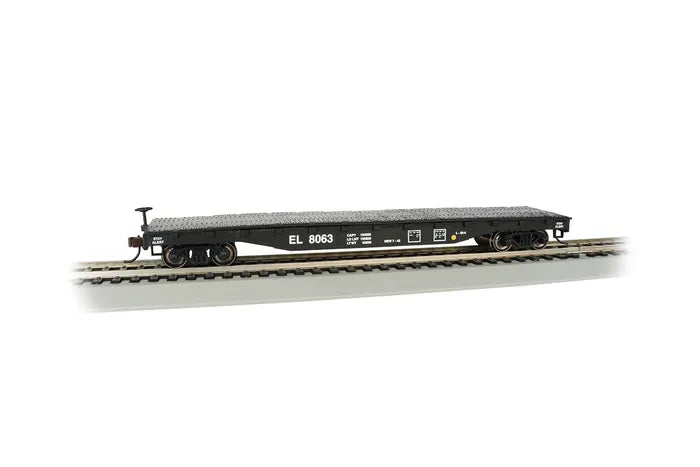 BACHMANN ERIE LACKAWANNA #8063 52FT FLATCAR. HO SCALE