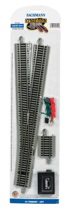 BACHMANN #6 TURNOUT LEFT, HO SCALE