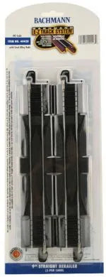 BACHMANN 9" STRAIGHT RERAILER, 2/PACK, HO SCALE